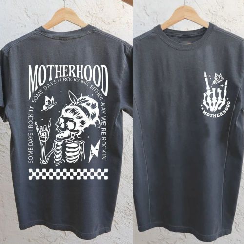 Motherhood Sometimes I Rock It Sometimes It Rocks Me Nursing T-shirt – Giftifymama.