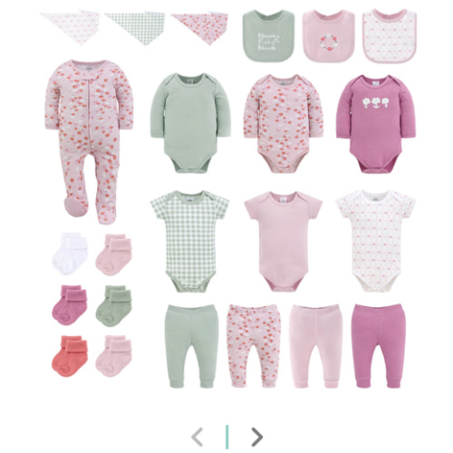 23-Piece Baby Girl Clothing Set, Cherry Blossom