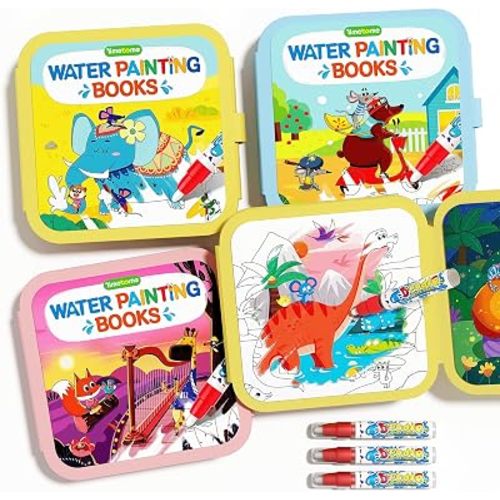 Timetome Water Painting Books for Toddlers 1-3, 3 Pack Water Coloring Books