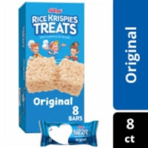 Kellogg's Rice Krispies Treats Original Marshmallow Treat Bars, 8 ct