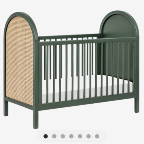 Babyletto Bondi Cane 3-in-1 Convertible Crib with Toddler Bed Conversion Kit