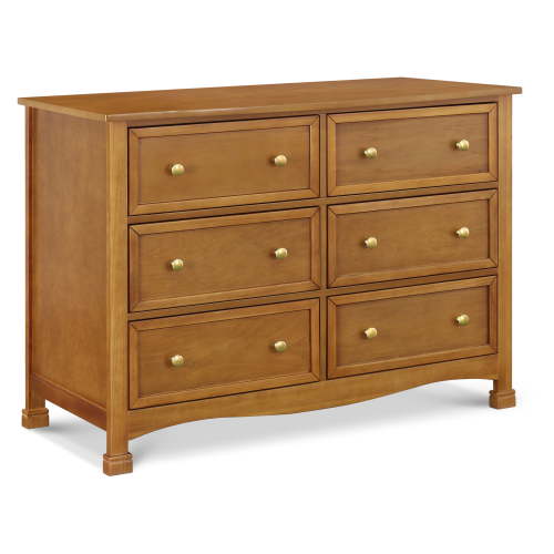 DaVinci Kalani 6 Drawer Double Wide Dresser in Chestnut