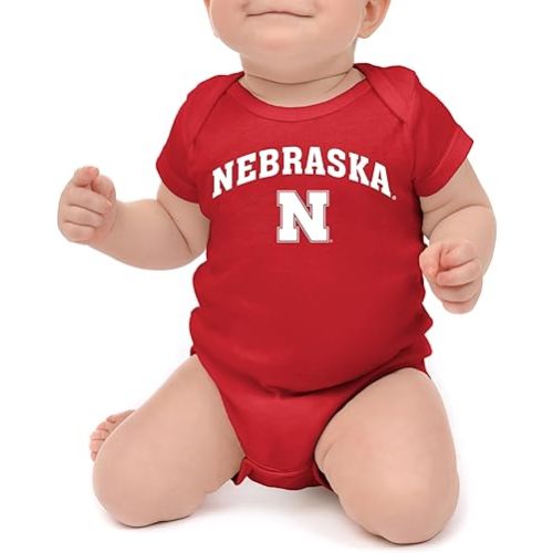 Little King NCAA Infant Romper-Arch Team Logo-100% Soft Cotton-Sizes 0-3M 6M 12M 18M