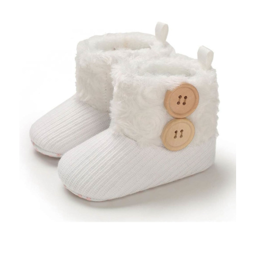 Baby Boy Girl Boots Newborn Shoes Winter Snow Bowknot Anti-Slip Soft Sole Warm Infant Toddler Prewalker Booties