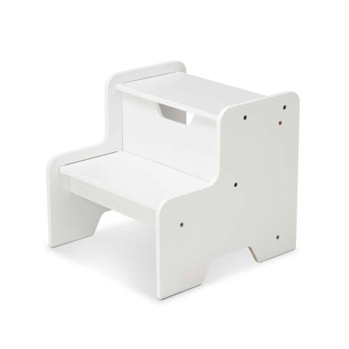 Melissa & Doug Kids Wooden Step Stool - White