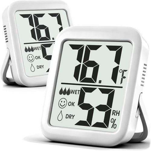 2 Pack Room Thermometer Indoor Hygrometer