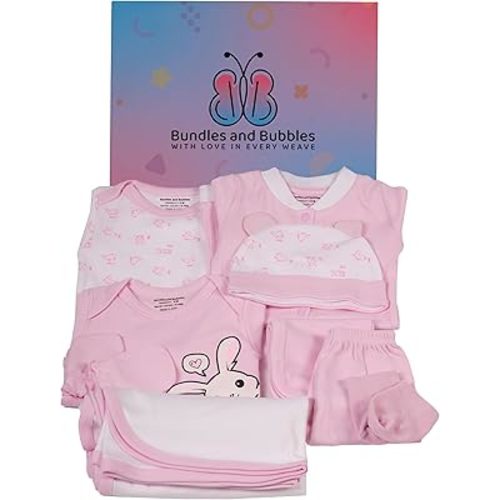 Newborn Baby Girl Layette Gift Set – 10 Pieces