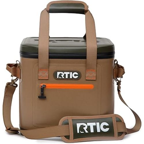 RTIC Ultra-Tough Soft Coole, Insulated Bag Portable Ice Chest for Lunch, Beach, Travel, Camping, Picnic, Car, Trips, Floating Cooler Leak-Proof with Zipper