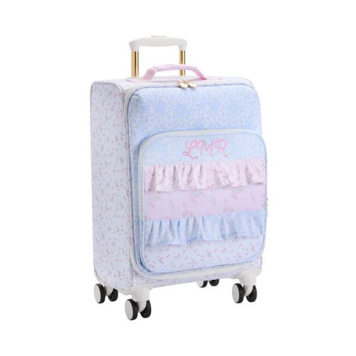 LoveShackFancy Mixed Print Ruffle Soft Sided Carry-On Luggage&nbsp;