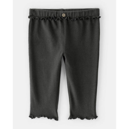 Baby Girl Flutter-Waist Pants - Black - Carter's | Carter's