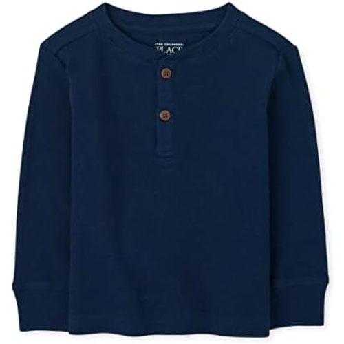 The Children's Place Boys and Toddler Long Sleeve Thermal Henley Shirt