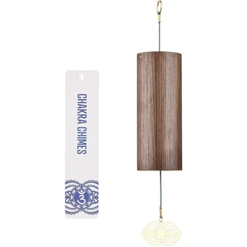 Chakra Chimes Natural Bamboo Wind Chimes Meditation Chord Windchime Wind Bell for Home Decoration Zen Mindfulness Third Eye Chakra