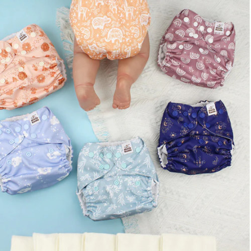 POCKET DIAPER 3.0 WITH INSERTS - 6 PACK(Cabin Vibes)