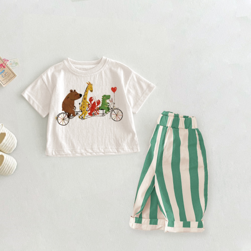 Baby Toddler Animals Riding Bikes 2 Piece Set