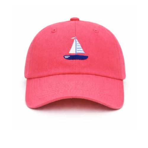 Bits & Bows Baby Sailboat Baseball Hat, Pink 0-24M