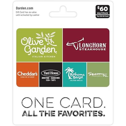 Darden Restaurants $60 Multi-Pack Gift Cards