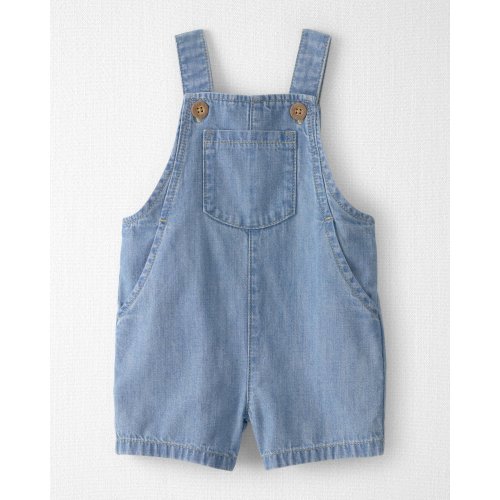 Baby Organic Cotton Chambray Shortall