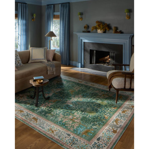 Rifle Paper Co. Rifle Paper Co. x Loloi Canopy Sage / Blush Area Rug | Wayfair