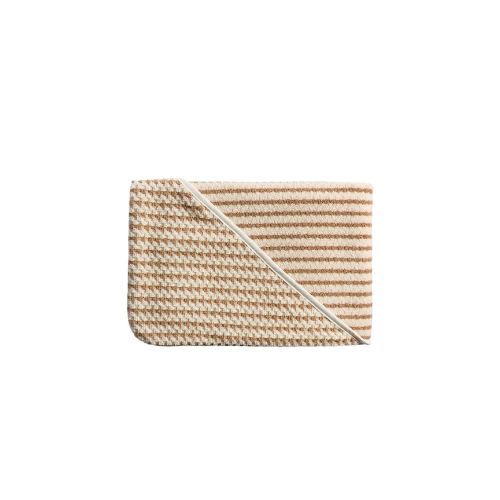Organic Mini Mosaic Hooded Toddler Towel