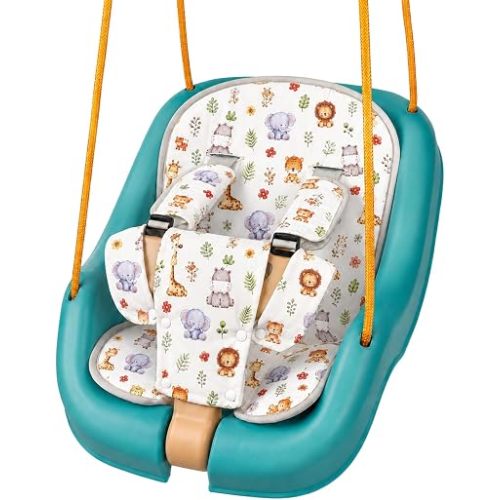 Jenaai Toddler Swing Cushion Outdoor Baby Swings Age 1-3 Wild Animals