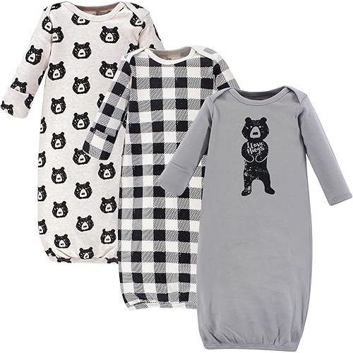 Yoga Sprout Cotton Gowns, 3 Pack