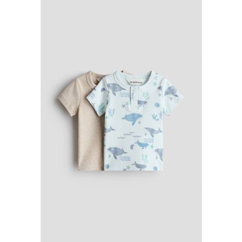 2-PACK COTTON HENLEY SHIRTS