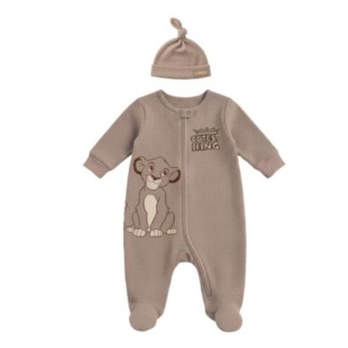 6 months Lion King Footed Coverall and Hat Set