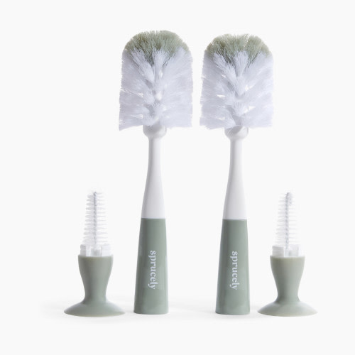 Sprucely Bottle Brush (2 Pack) - White/Sage