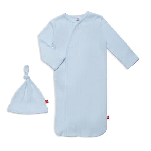 Magnetic Me Organic Cotton Newborn Sleeper Gown & Hat Set | Super Soft Organic Cotton Fabric Sleep Sack