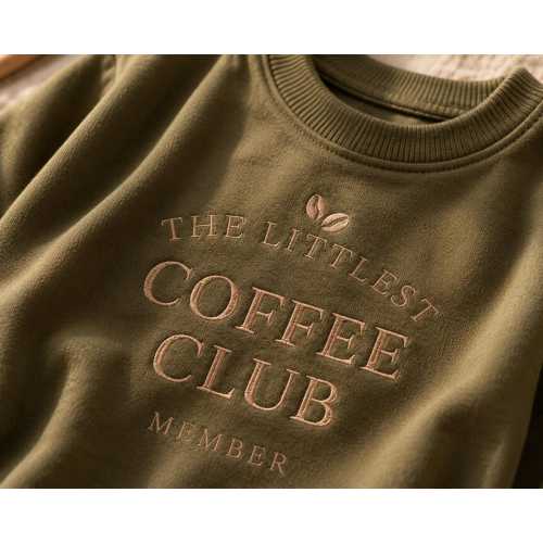 The Littlest Coffee Club Member Baby Romper, Coffee Lover Baby Outfit, Cute Coffee Baby Clothes, Coffee Baby Gift, Little Coffee Baby