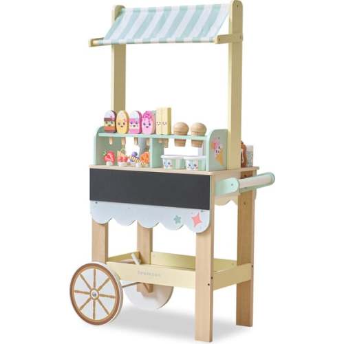 Jolly Pals Wood Ice Cream Stand with 33 Accessories and Chalkboard - Teamson Kids | Maisonette