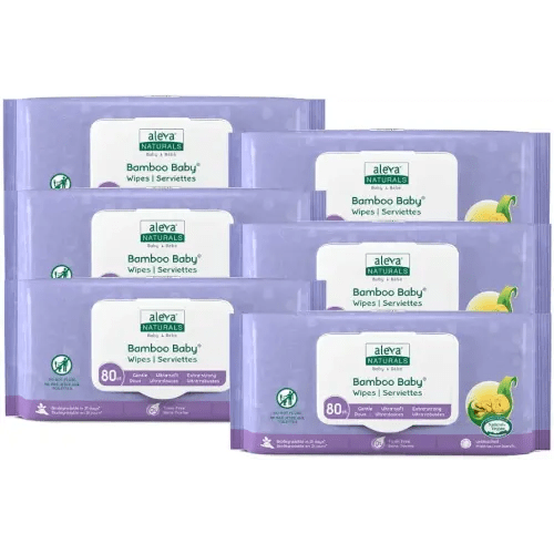 Aleva Naturals Bamboo Baby Wipes, 480 Count