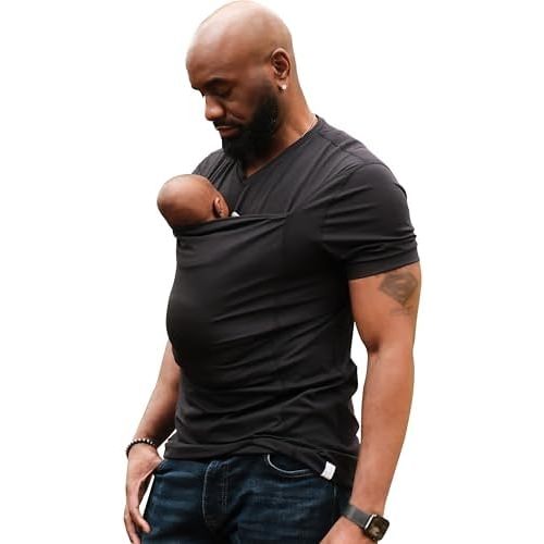 Lalabu The Dad Shirt | Hands-Free Baby Carrier for Dad with Kangaroo Pouch | Engineered for Bonding, Safety, & Comfort for Newborns Up to 15 Lbs. | CPSC Compliant