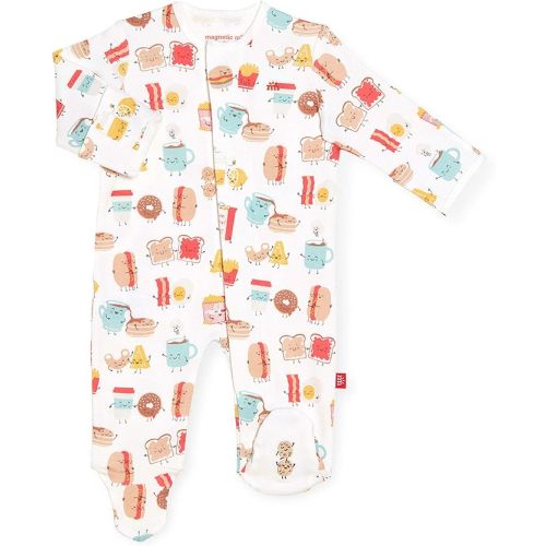 Magnetic Me 100% Organic Cotton Magnetic Baby Footie Pajamas | Super Soft Cotton Fabric | Available in PRE - 24M