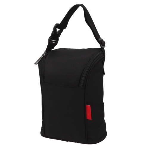 NFTIGB Waterproof Baby Bottle Thermal Bag Nylon Insulation Storage Tote Pouch for Outdoor Travel, Black (9.06 inches / 23 cm)