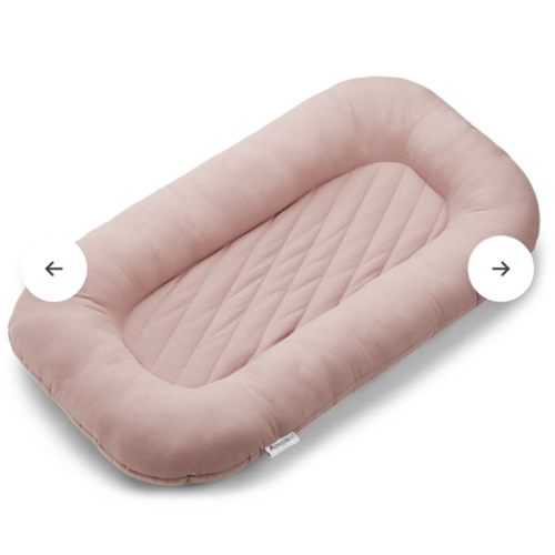 Ultra-Soft Striped Infant Lounger Bed