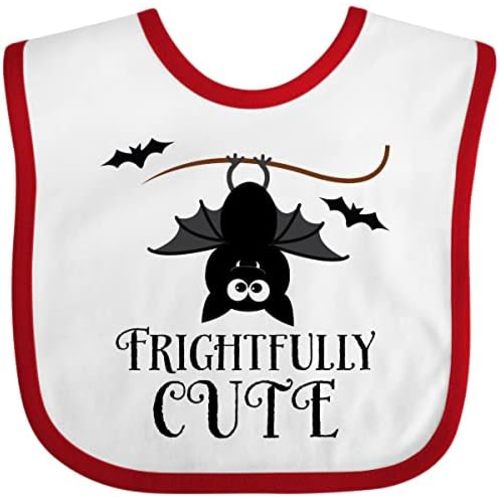 inktastic Halloween Bat Frightfully Cute Holiday Baby Bib