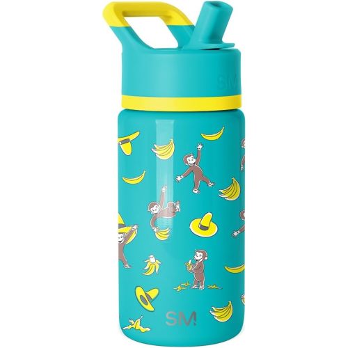 Simple Modern Kids Summit Water Bottle with Straw Lid | Curious George | Monkeying Around