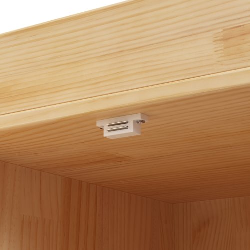 47.2" Solid Wood Baby Changing Table Dresser, New Zealand Pine Nursery Storage Cabinet with 4 Drawers