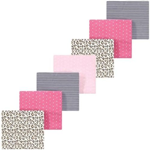 Luvable Friends Little Treasure Flannel Receiving Blankets 7pk