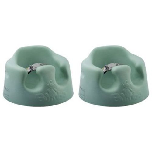 Bumbo Infant Floor Seat Baby Sit Up Chair and Sitting Support for 3 to 12 Months Old with 3 Point Adjustable Safety Strap, 2 Pack, Hemlock Green