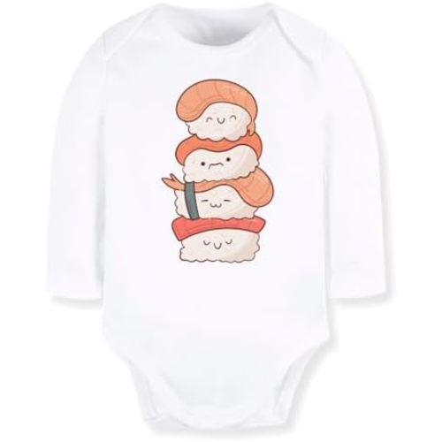 Cute Sushi Baby Bodysuit Tshirt for Kids Toddler Tee Cute Sushi Outfit