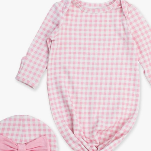 Ruffle Knotted Sleep Gown & Hat Set | RuffleButts & RuggedButts