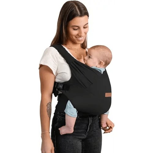 Moby Baby Duet Carrier Easy-Wrap for Newborns to Toddlers, Infant Sling Carrier, Lightweight & Hands Free Design for Mom and Dad, Adjustable for All Body Types (Dusk)