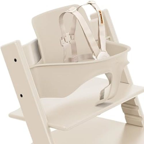 Stokke Tripp Trapp Baby Set2 with Harness & Extended Gliders - Vailla White