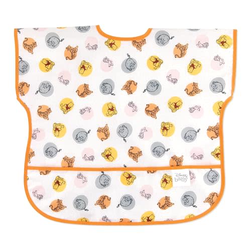 Bumkins Bibs - Toddler Bibs, Waterproof, Large for 1-3 Years, Short Sleeve