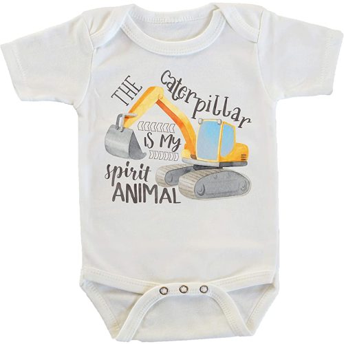 Witty and Bitty The Caterpillar Is My Spirit Animal Onesie/Bodysuit