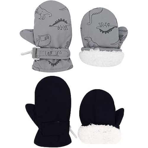 Urban Virgin Infant Baby Toddler Kids Winter Mittnes Lined Fleece Warm Waterproof Ski Snow Gloves For Boys Girls