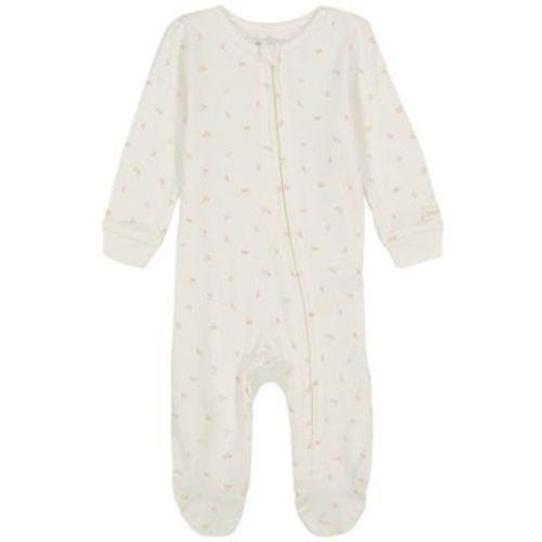 Baby Girls Printed Knit Footed Zip-up Coverall