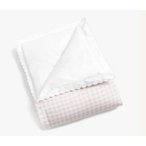 Picnic Gingham Baby Duvet - Pink